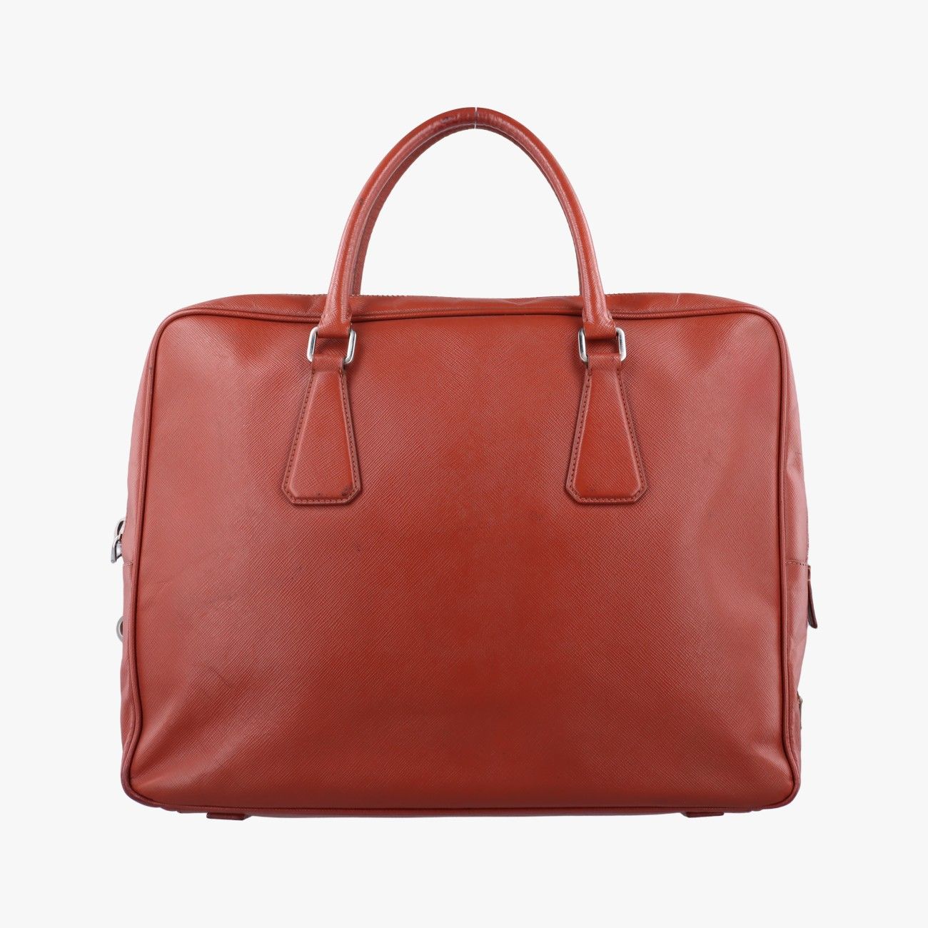 Prada Business Bag Briefcase Red Saffiano Leather 2ve363 7 D