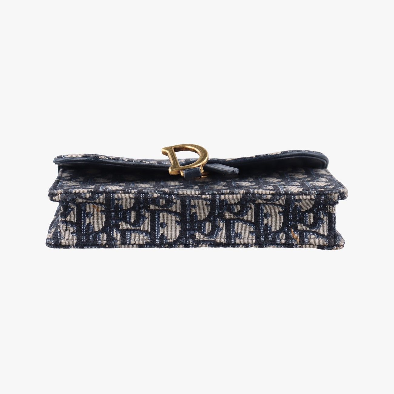 Christian Dior Saddle Navy X Gray Jacquard 12-Ma-1109