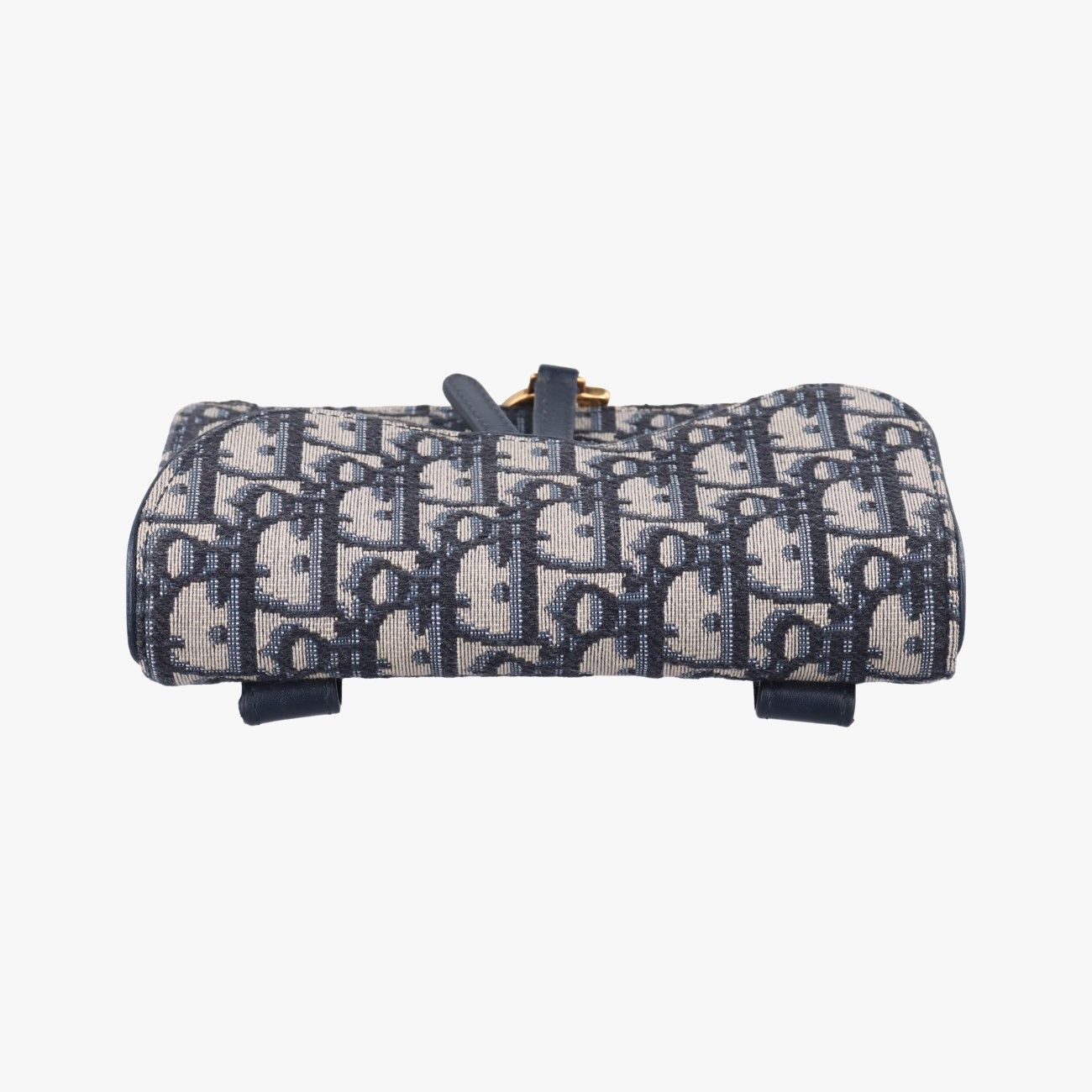 Christian Dior Saddle Navy X Gray Jacquard 12-Ma-1109