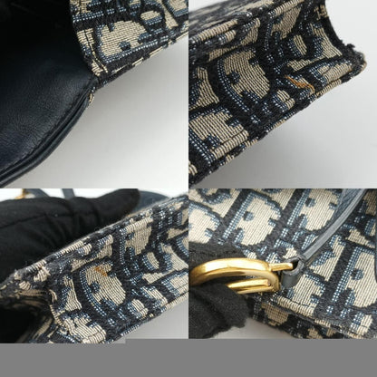 Christian Dior Saddle Navy X Gray Jacquard 12-Ma-1109