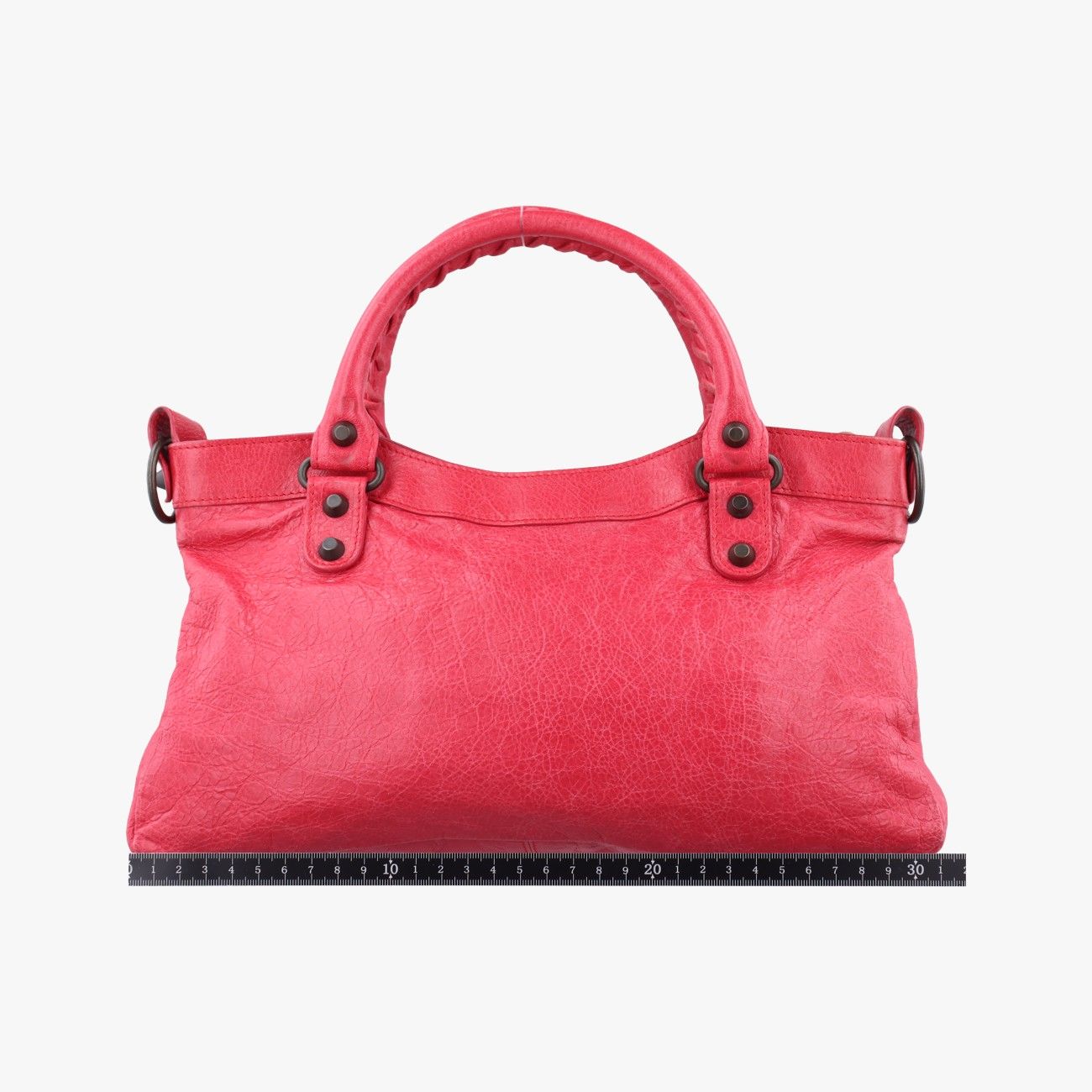 Balenciaga Electric Perforate Motorcycle City Red Lambskin 103208.5765 K.1669