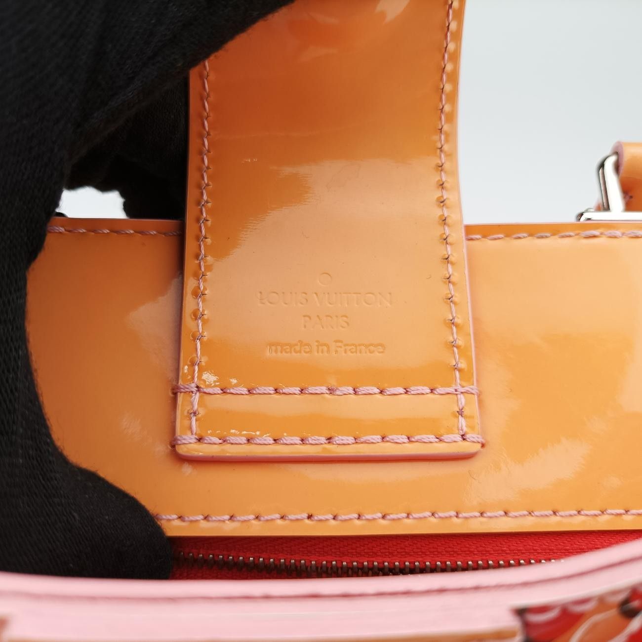 Louis Vuittonjungle Dot Sugar Pink X Poppy Red Vernis M42032