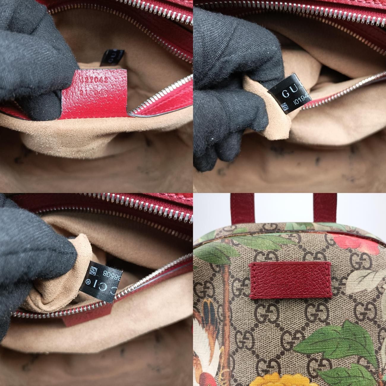 Gucci Gg Supreme Tian Beige X Multicolor Pvc Coated Canvas 427042