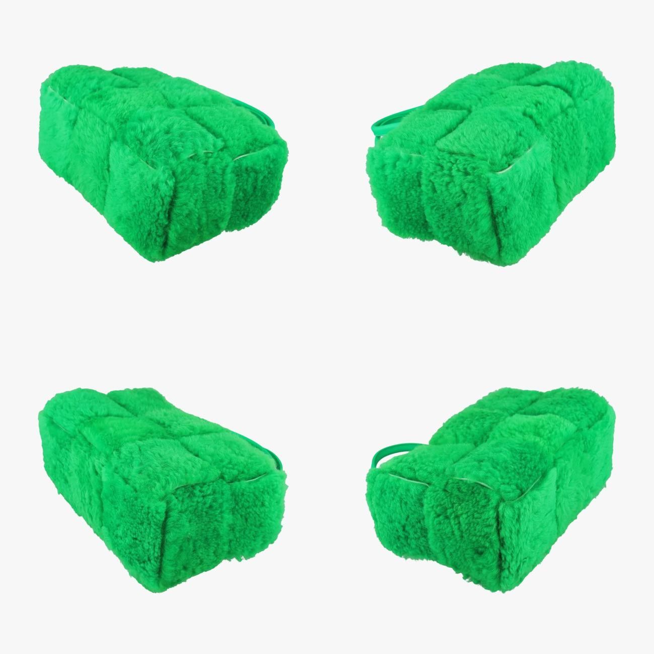 Bottega Venetasack Cabas Arco Green Lambswool B09748790u Ic Chip