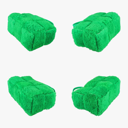 Bottega Venetasack Cabas Arco Green Lambswool B09748790u Ic Chip