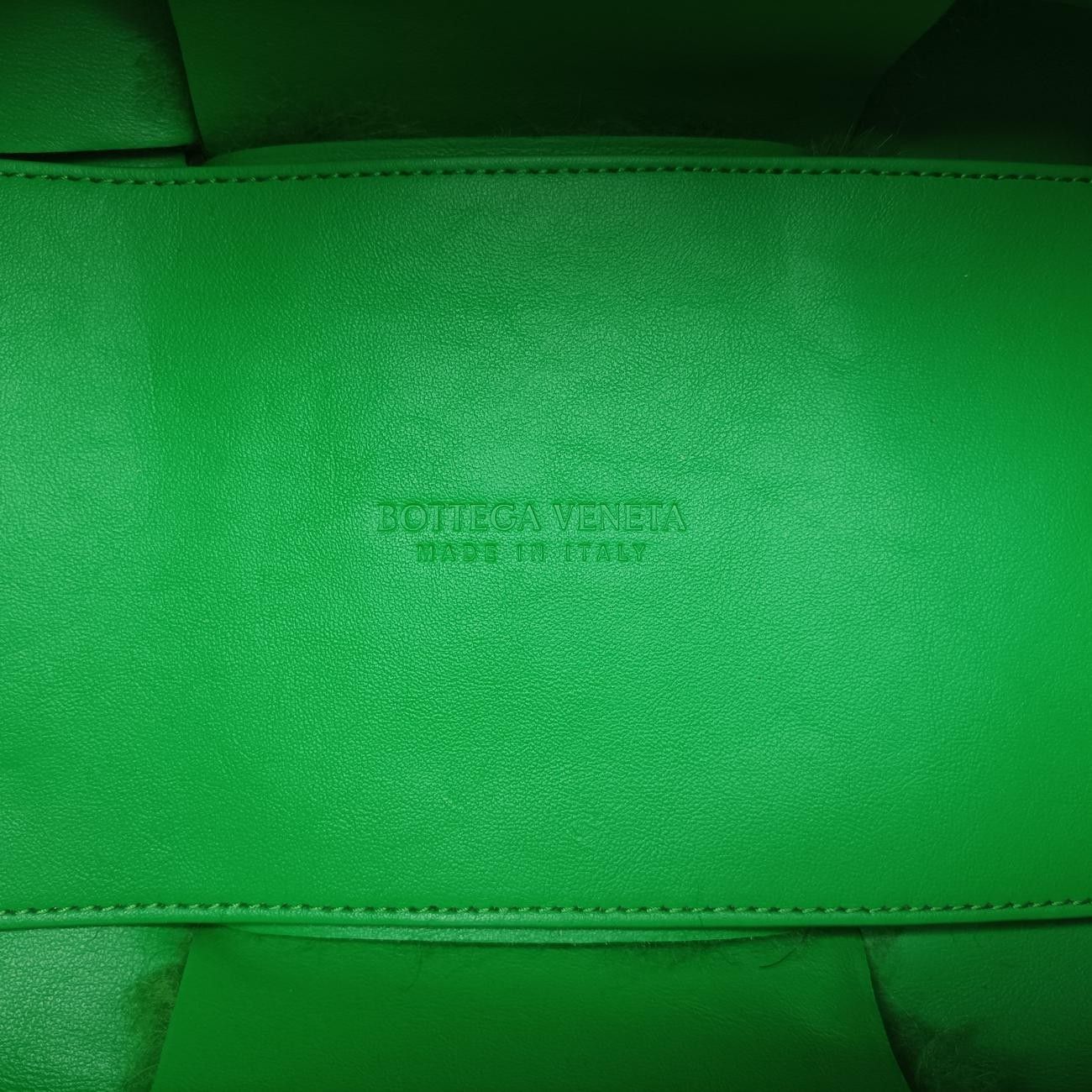 Bottega Venetasack Cabas Arco Green Lambswool B09748790u Ic Chip