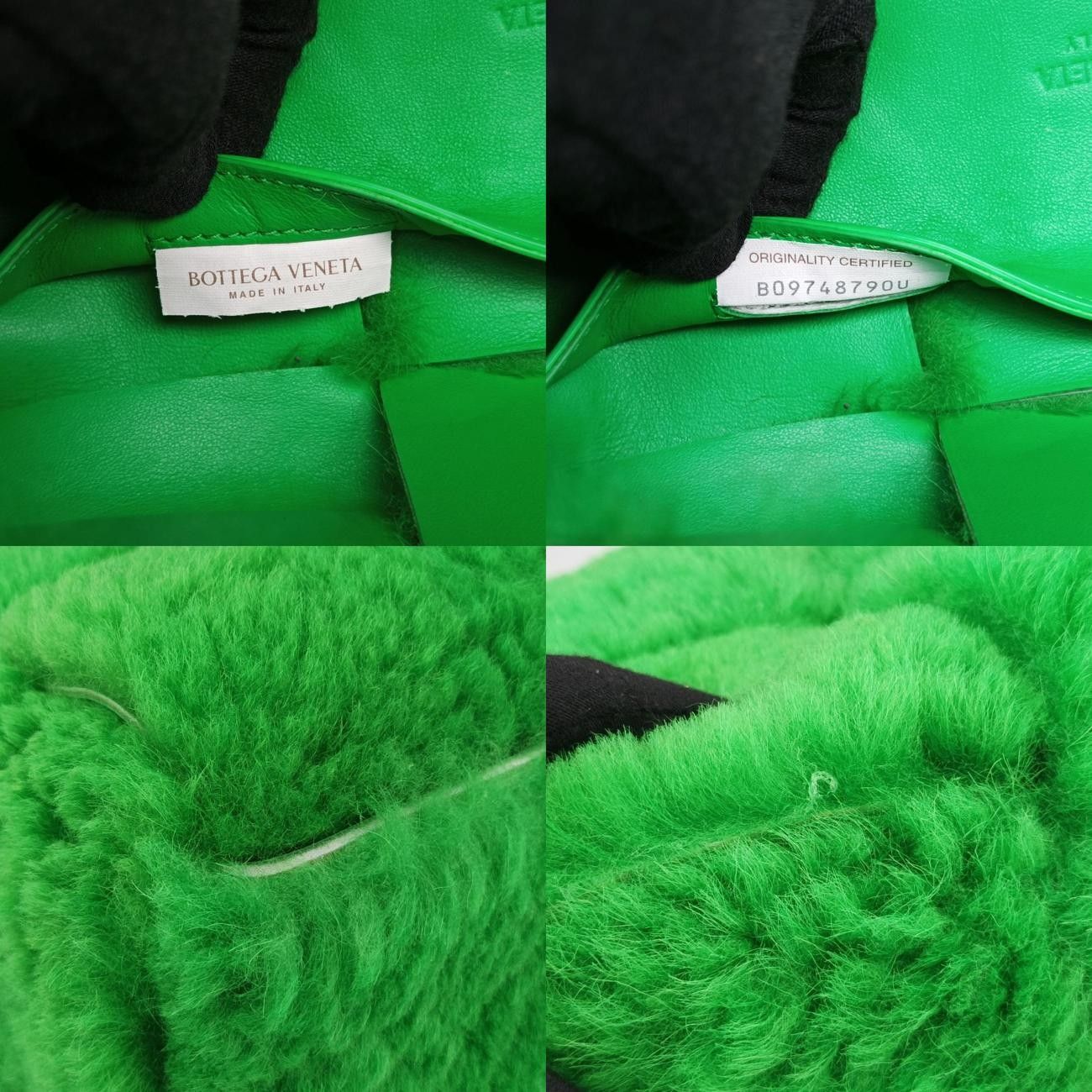 Bottega Venetasack Cabas Arco Green Lambswool B09748790u Ic Chip