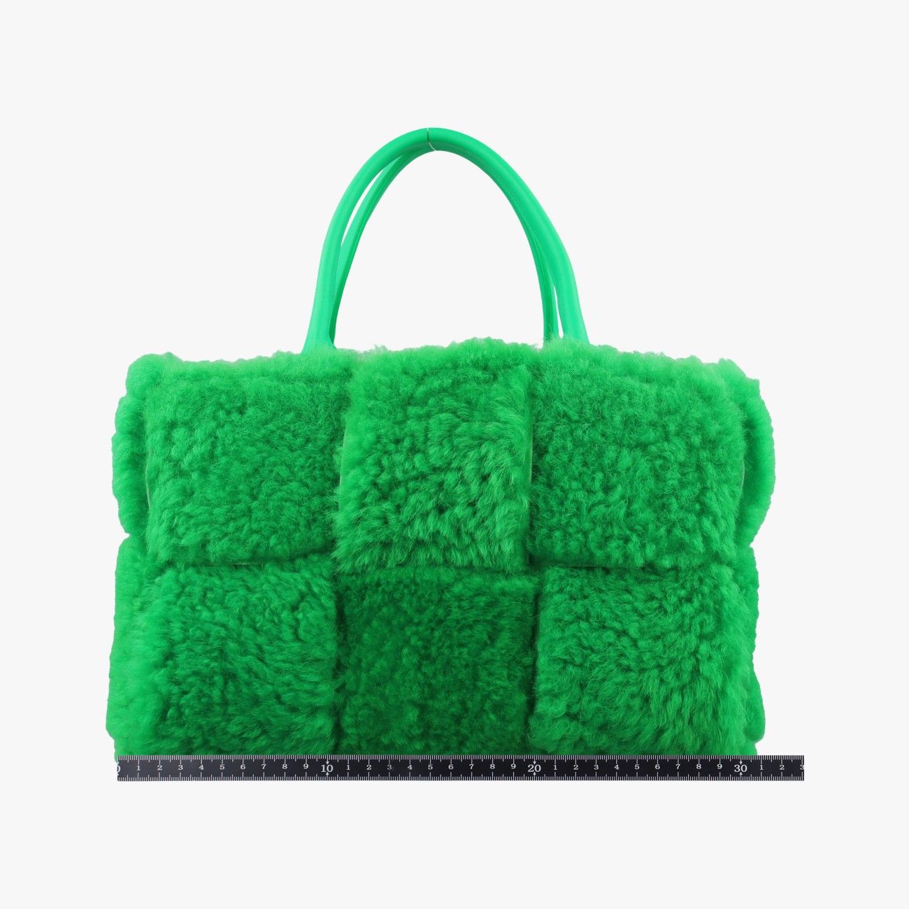 Bottega Venetasack Cabas Arco Green Lambswool B09748790u Ic Chip