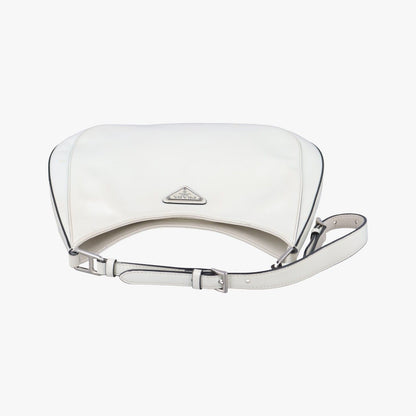 Prada Cleo White Brushed Leather 7/K