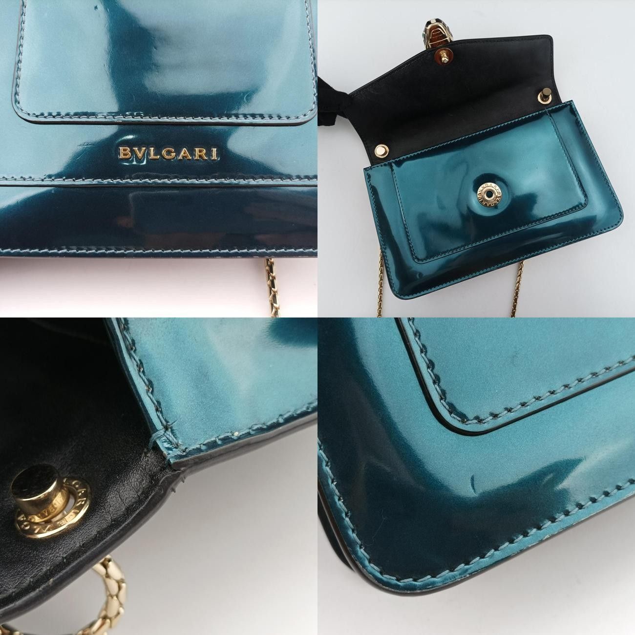 Bvlgari Serpenti Forever Blue Patent Acf16.281210