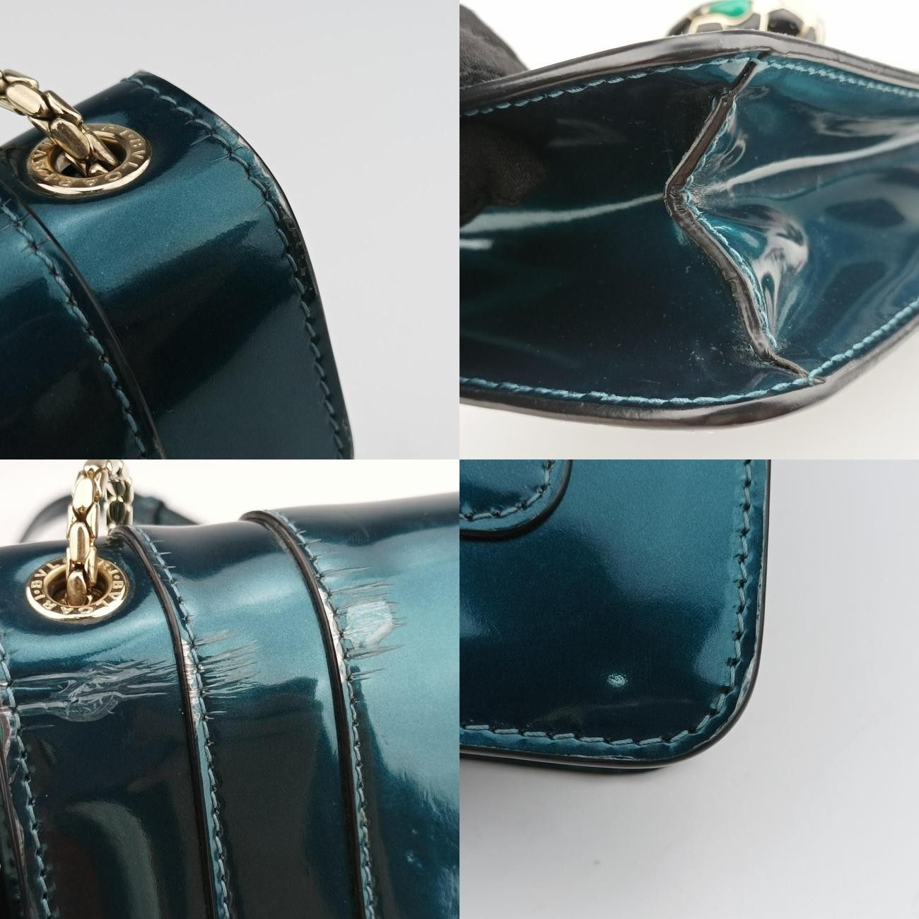 Bvlgari Serpenti Forever Blue Patent Acf16.281210