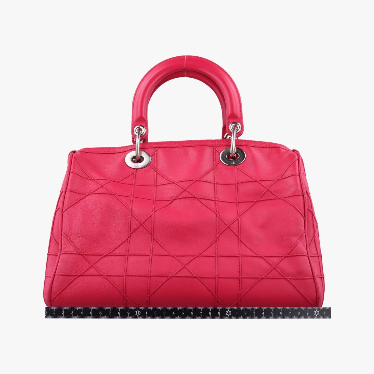 Christian Diorgranville Rose Red Lambskin 17-Bo-0181