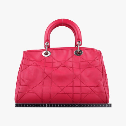 Christian Diorgranville Rose Red Lambskin 17-Bo-0181