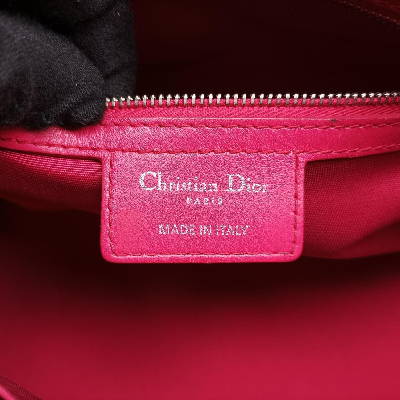 Christian Diorgranville Rose Red Lambskin 17-Bo-0181