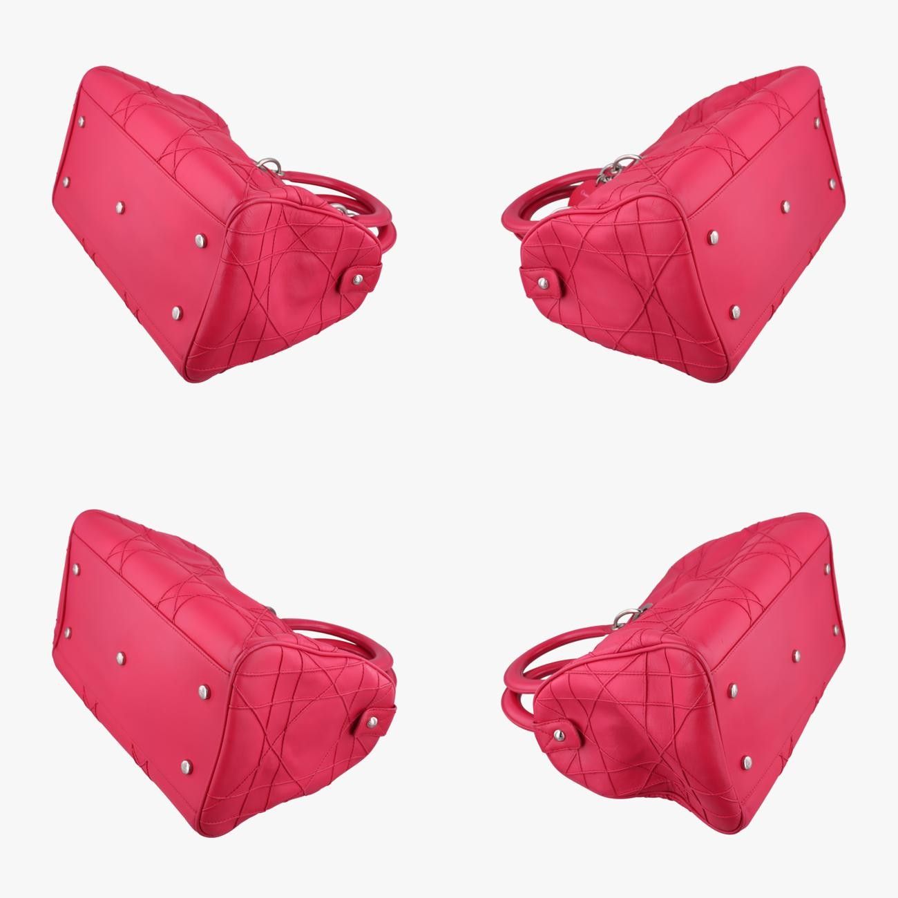 Christian Diorgranville Rose Red Lambskin 17-Bo-0181