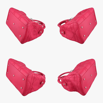 Christian Diorgranville Rose Red Lambskin 17-Bo-0181