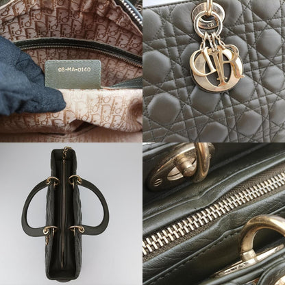 Christian Dior Lady Dior Green Lambskin 08-Ma-0140