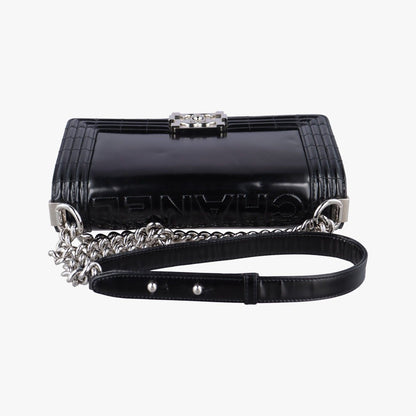 Chanel Boy Chanel Black Patent A67018