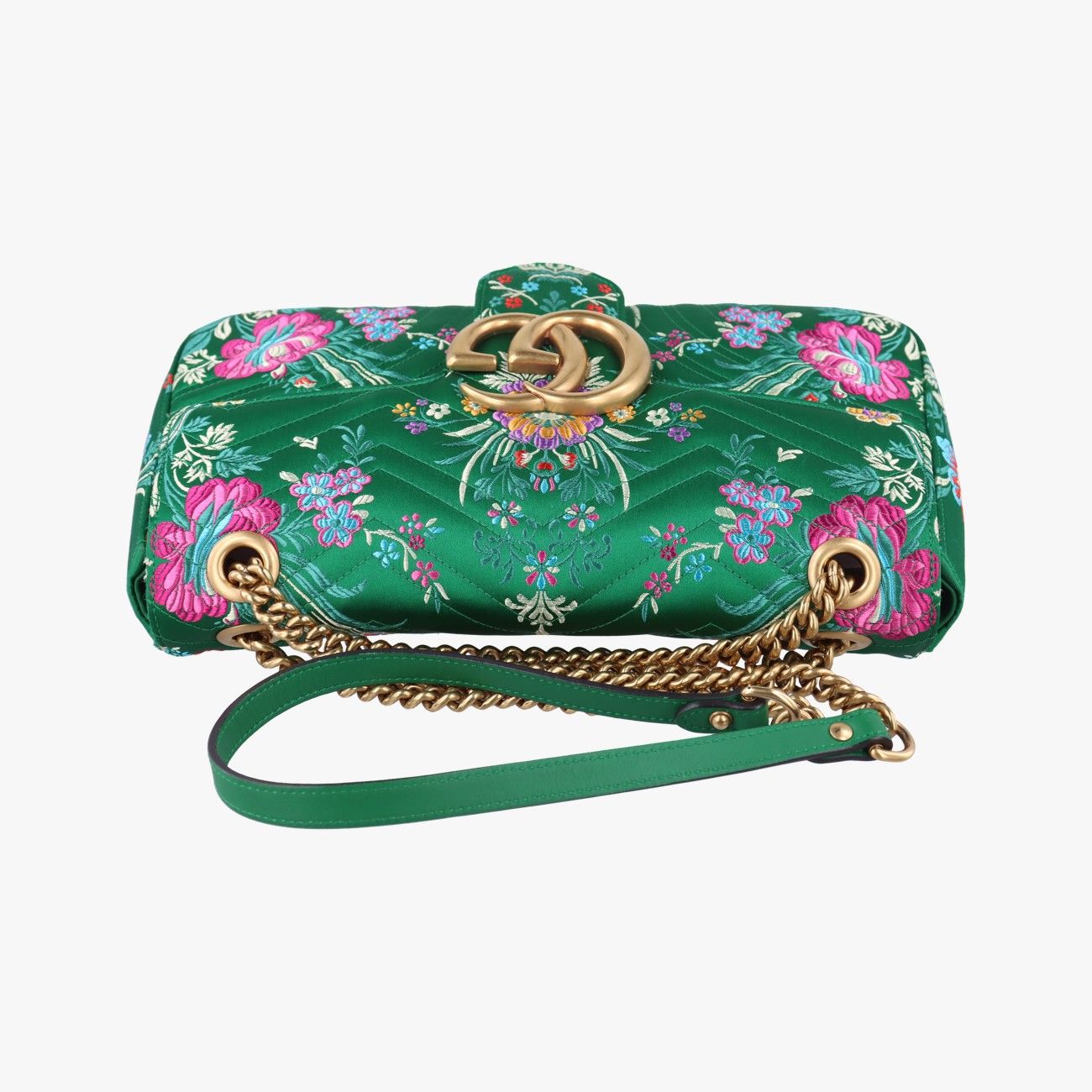 Gucciggmarmont Green X Multicolor Silk 443496