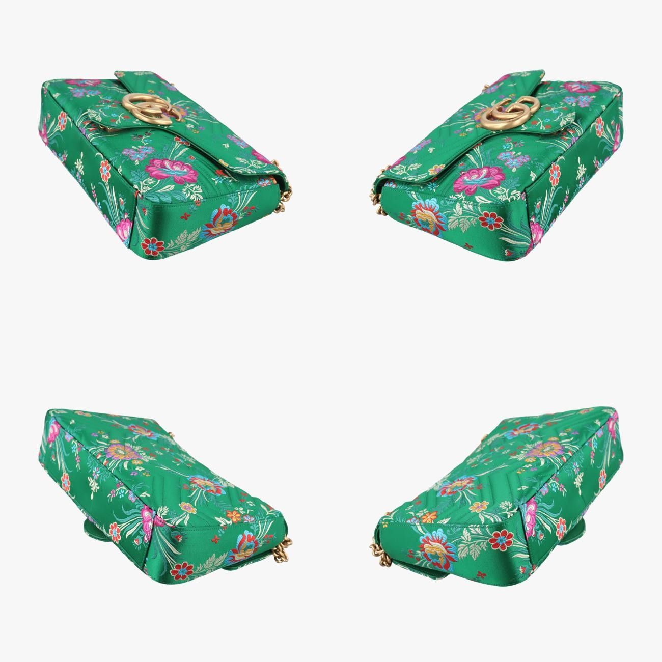 Gucciggmarmont Green X Multicolor Silk 443496