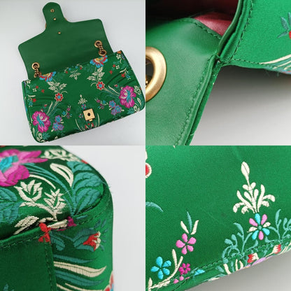 Gucciggmarmont Green X Multicolor Silk 443496