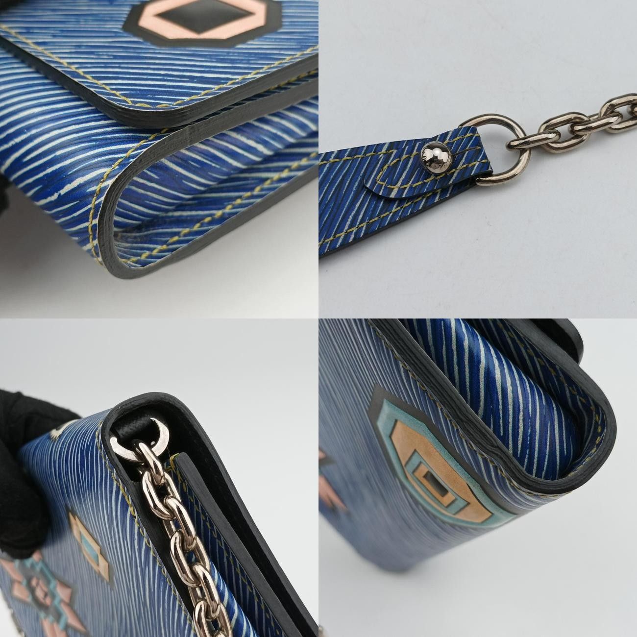 Louis Vuitton Twist Mm Blue X Multicolor Epi M54865