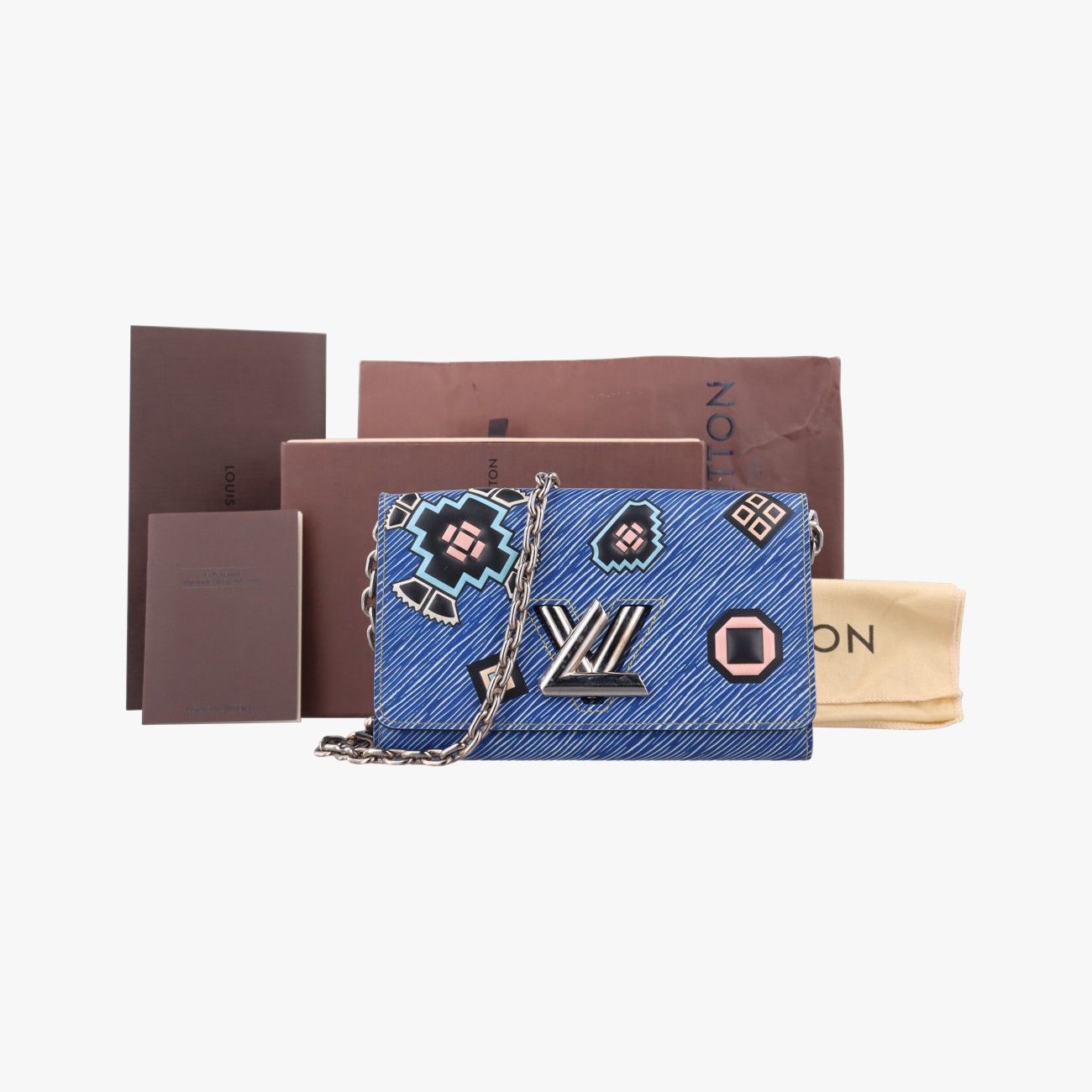 Louis Vuitton Twist Mm Blue X Multicolor Epi M54865