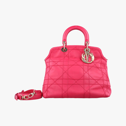Christian Diorgranville Rose Red Lambskin 08-Ma-0162