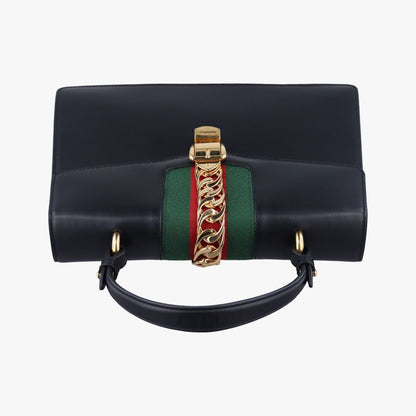 Gucci Sylvie Black X Red X Green Leather 431665