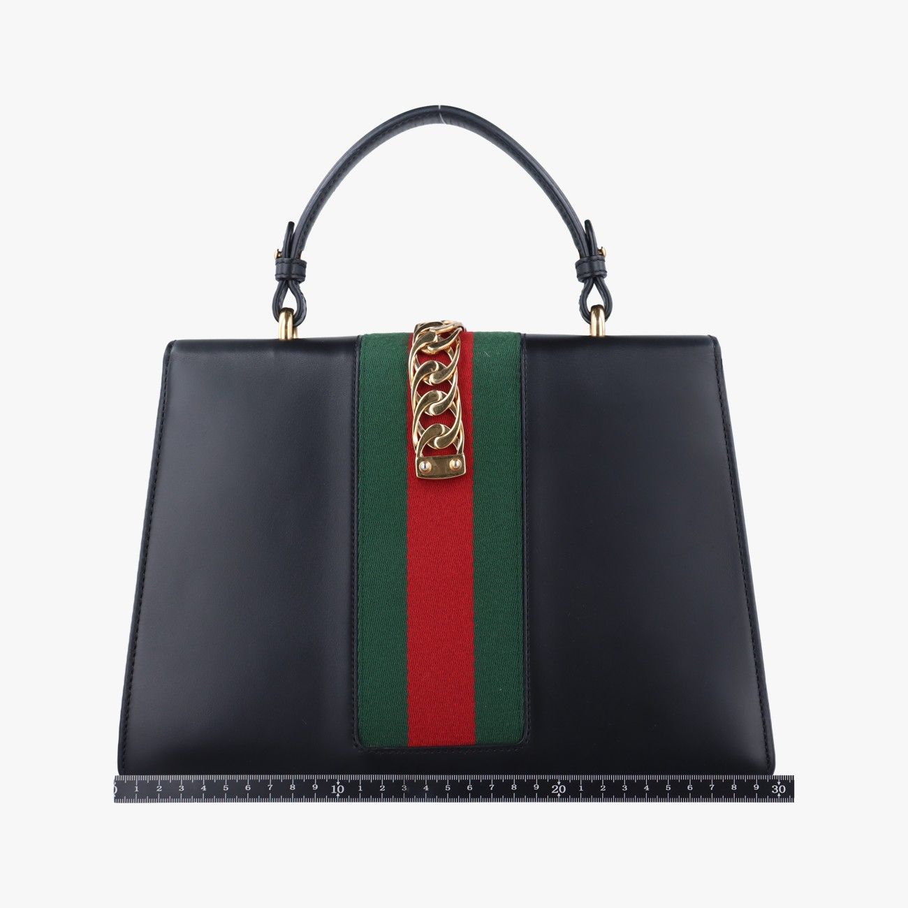 Gucci Sylvie Black X Red X Green Leather 431665