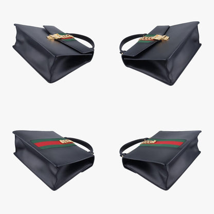 Gucci Sylvie Black X Red X Green Leather 431665