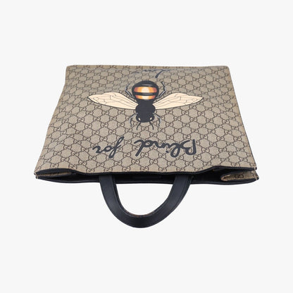 Guccigg Supreme King Snake Beige X Multicolor Pvc Coated Canvas 450950