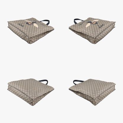 Guccigg Supreme King Snake Beige X Multicolor Pvc Coated Canvas 450950