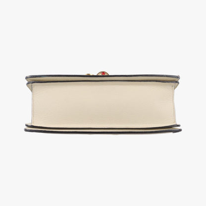Gucci Queen Margaret White X Beige X Red X Green Pvc Coated Canvas X Leather