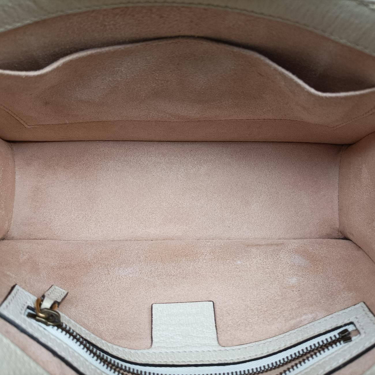 Gucci Queen Margaret White X Beige X Red X Green Pvc Coated Canvas X Leather