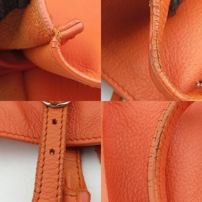 Balenciaga Quilting Paper A4 Tote Orange Lambskin 357331.7515g.1669
