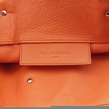 Balenciaga Quilting Paper A4 Tote Orange Lambskin 357331.7515g.1669