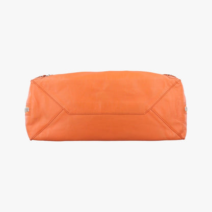 Balenciaga Quilting Paper A4 Tote Orange Lambskin 357331.7515g.1669