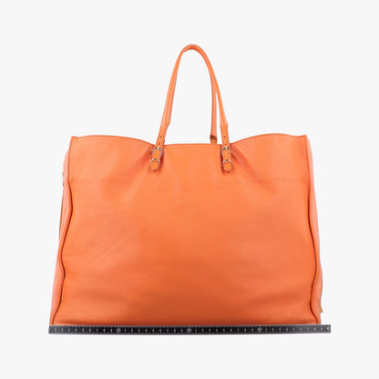 Balenciaga Quilting Paper A4 Tote Orange Lambskin 357331.7515g.1669