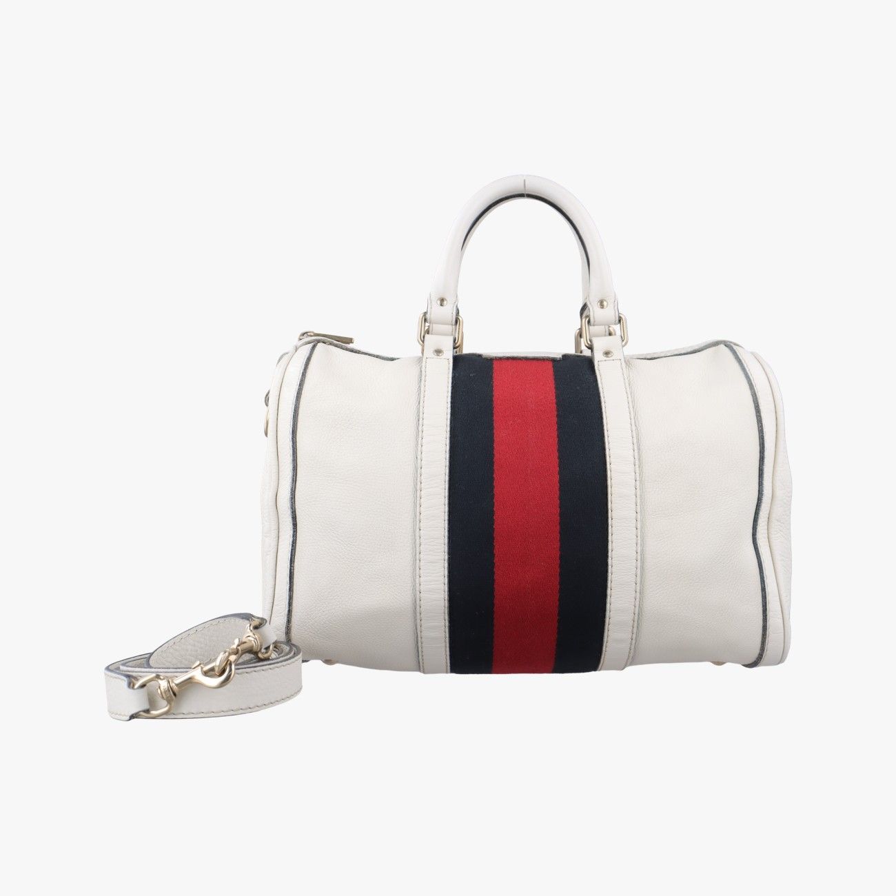 Gucci Sherry Line White X Black X Red Leather 247205