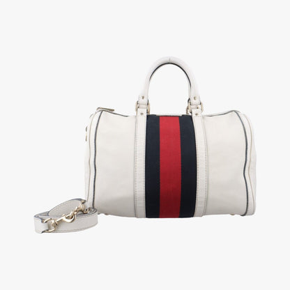 Gucci Sherry Line White X Black X Red Leather 247205