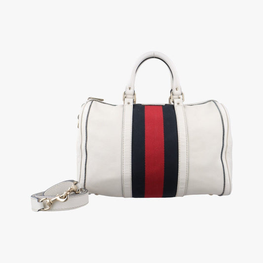 Gucci Sherry Line White X Black X Red Leather 247205