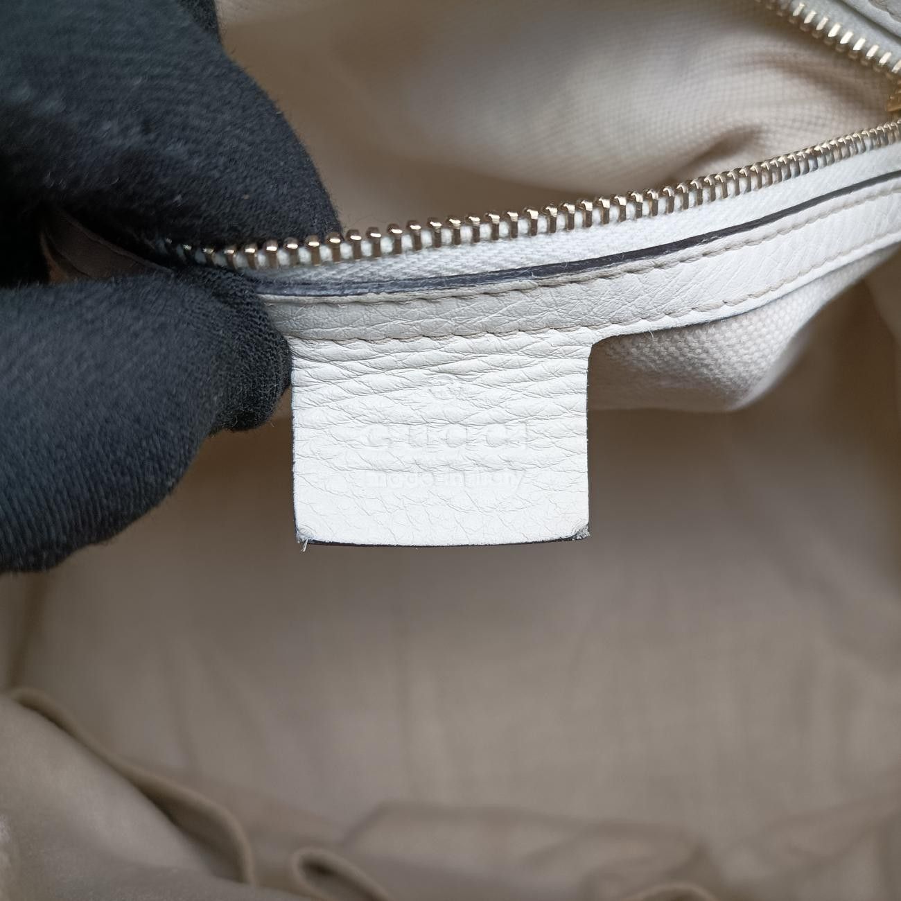 Gucci Sherry Line White X Black X Red Leather 247205