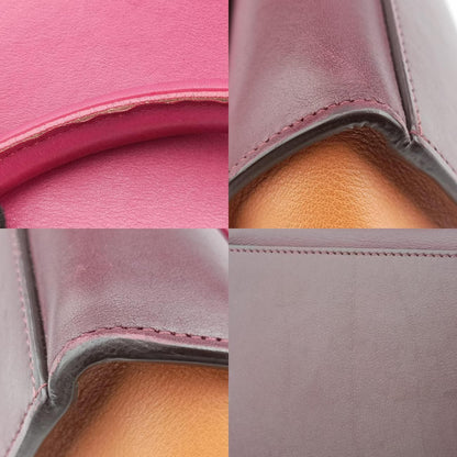 Celine Trapeze Orange X Brown X Pink Leather F-at-0154 F-Cu-0164