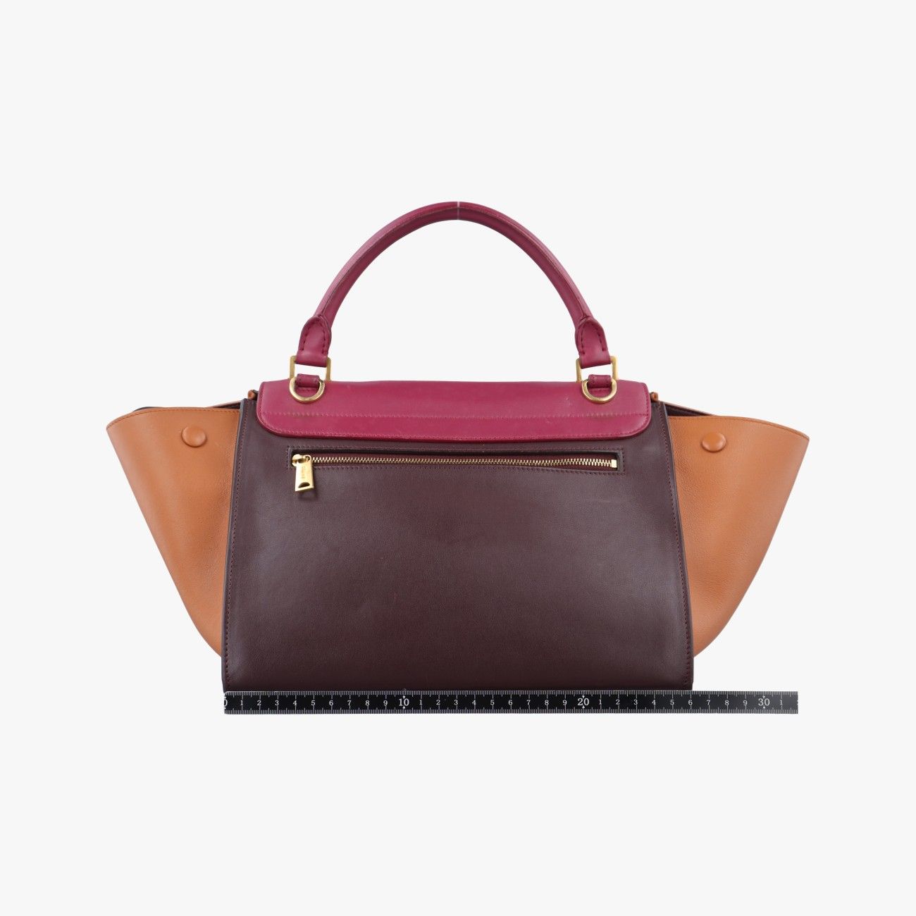 Celine Trapeze Orange X Brown X Pink Leather F-at-0154 F-Cu-0164