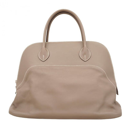 SALE Hermes Handbag Bolide Relax 35 Vosikkim Beige Silver Hardware □Q Engraved