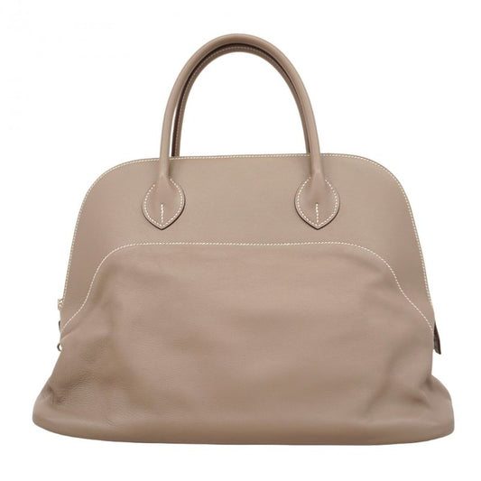 SALE Hermes Handbag Bolide Relax 35 Vosikkim Beige Silver Hardware □Q Engraved