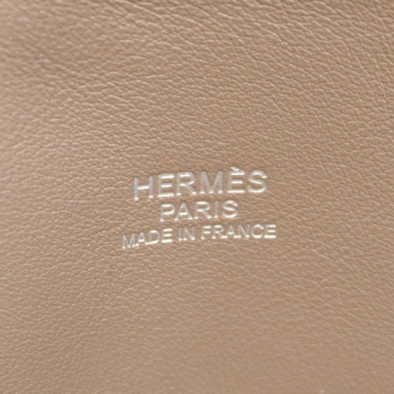 SALE Hermes Handbag Bolide Relax 35 Vosikkim Beige Silver Hardware □Q Engraved