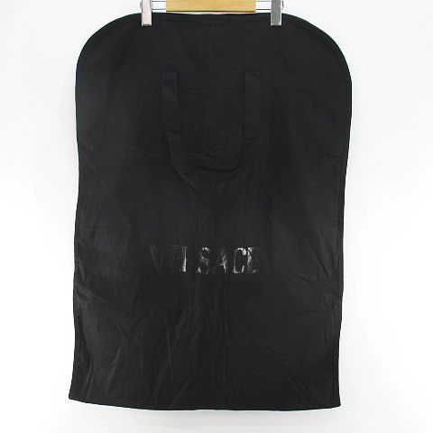 Versace Garment Cover Clothing Cabas - Bi-fold Black Logo Print Cloth Accessory