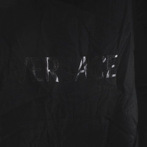 Versace Garment Cover Clothing Cabas - Bi-fold Black Logo Print Cloth Accessory